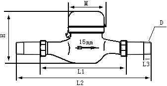 Contador de Agua Tipo Chorro Múltiple (Agua Fría) T30